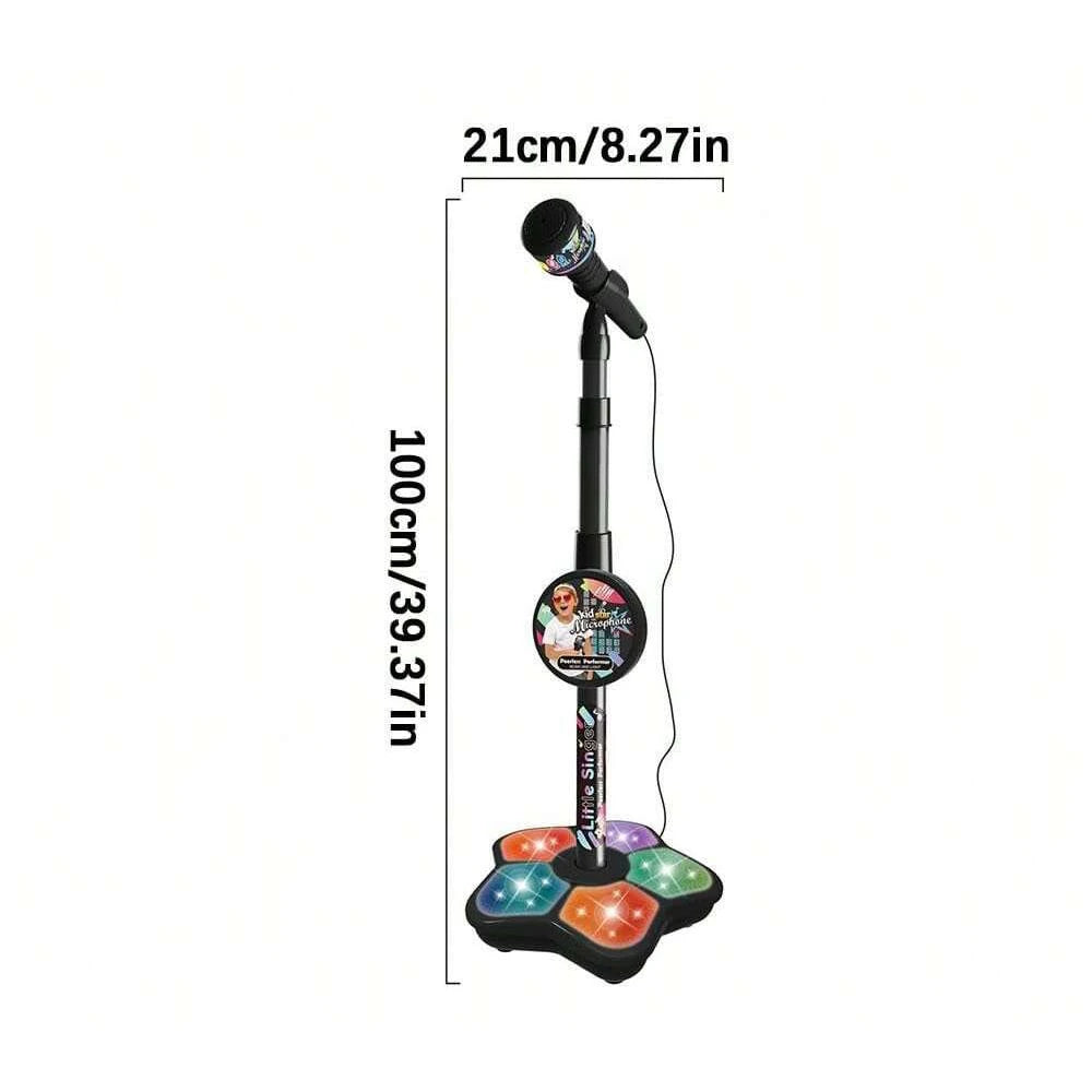 Kids Karaoke Microphone Stand – Portable Children's Electronic Karaoke Machine for Parties