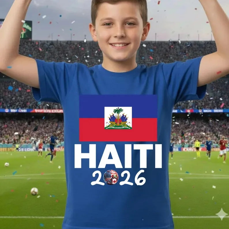 Haiti 2026 Soccer Fan T-Shirt – Haitian Football Lover Gift for Men, Women & Kids