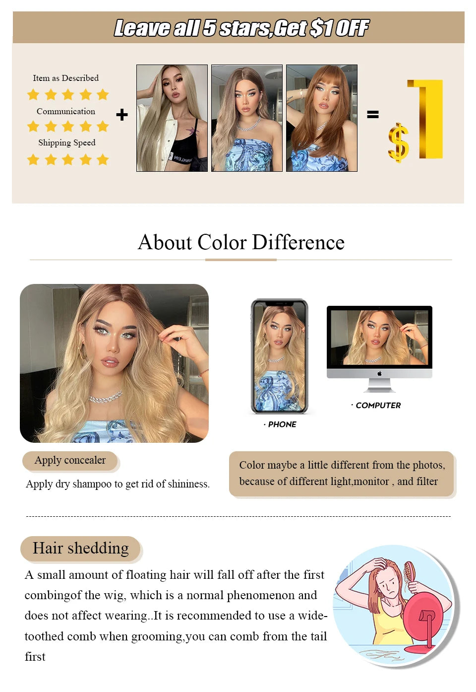 EASIHAIR Black With Green Cosplay Synthetic Wigs for Women Long Straight Middle Part Wig Natural Hair Party Daily Heat Resistant