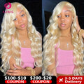 13x4 HD 613 Body Wave Honey Blonde Lace Frontal Human Hair Wigs Brazilian 613 Colored 13x6 Lace Front Wig For Women Pre Plucked