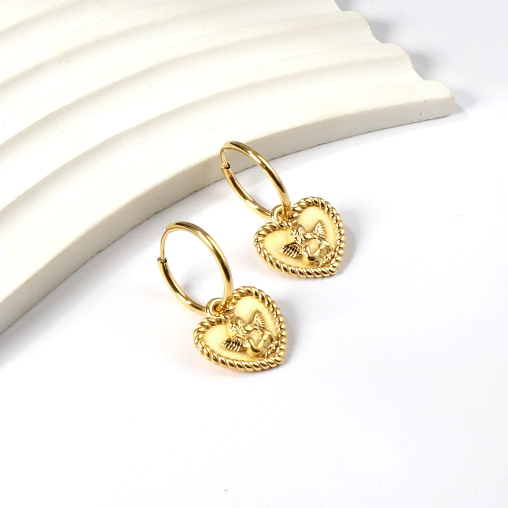 Luxury Heart Zirconia Jewelry Set – Elegant Necklace & Earrings for Women