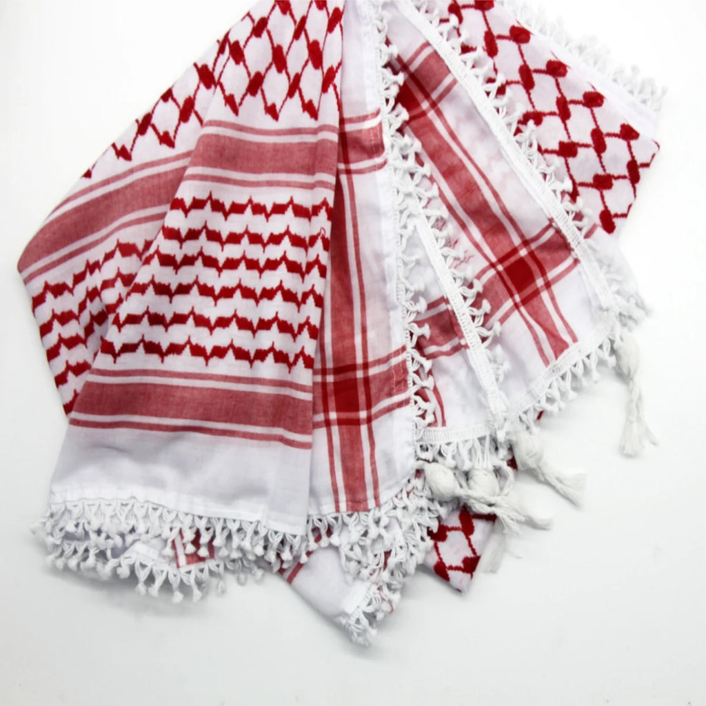 Traditional Palestinian Keffiyeh – Premium Arabic Kufiya Scarf for Men & Women