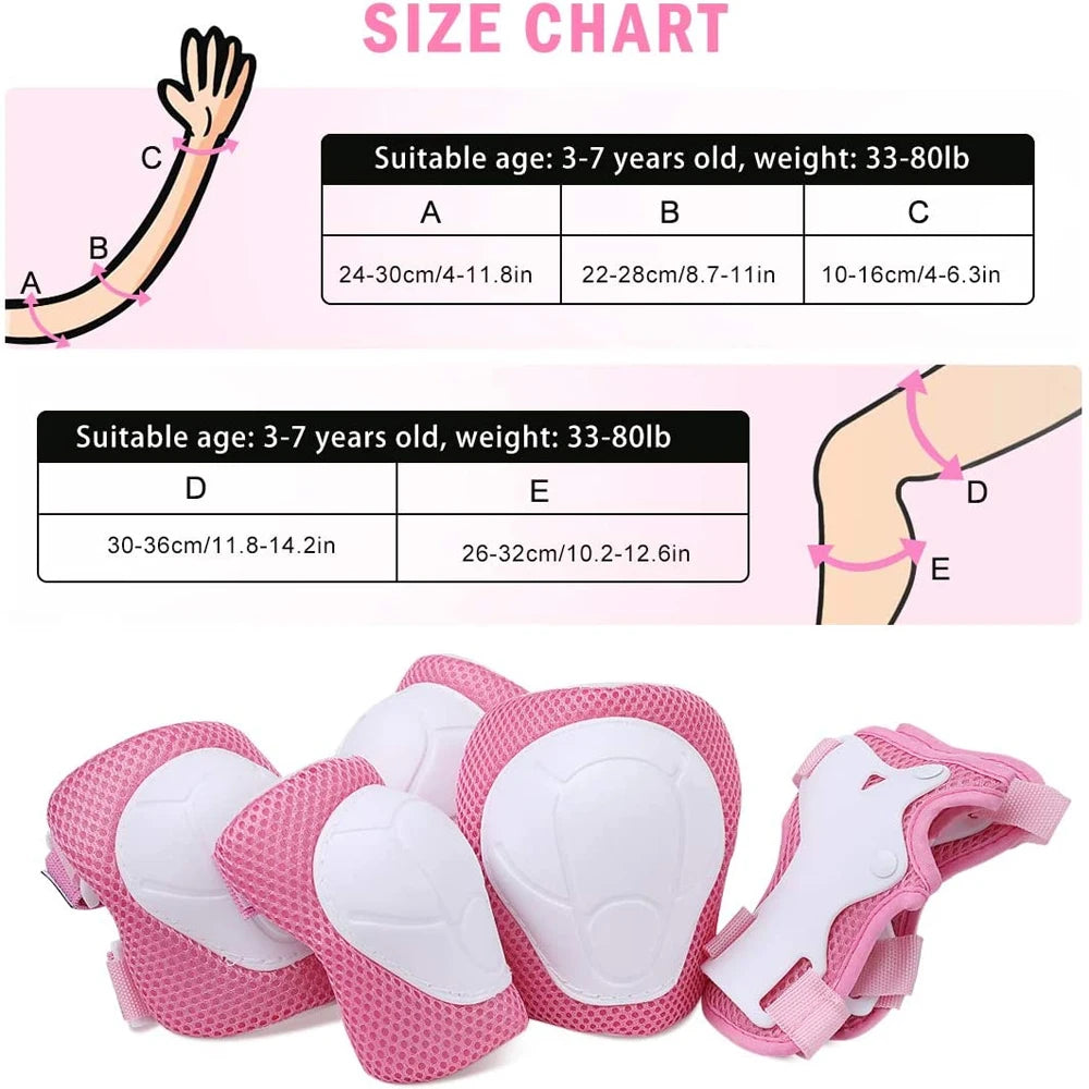 Kids Knee Pads & Elbow Pads Set – Protective Safety Gear for Children Ages 3–7