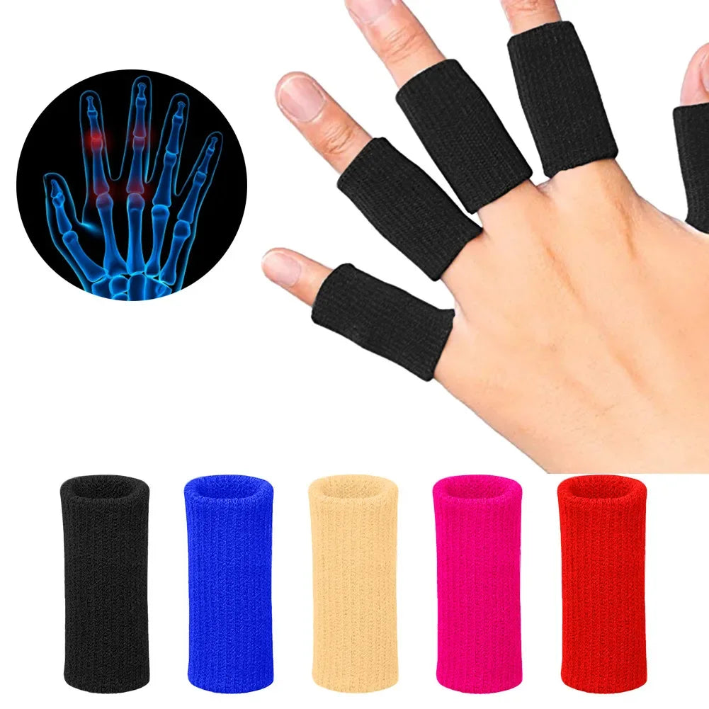 Finger Protection Sleeves – 10-Pack Elastic Support for Basketball, Gym & Sports