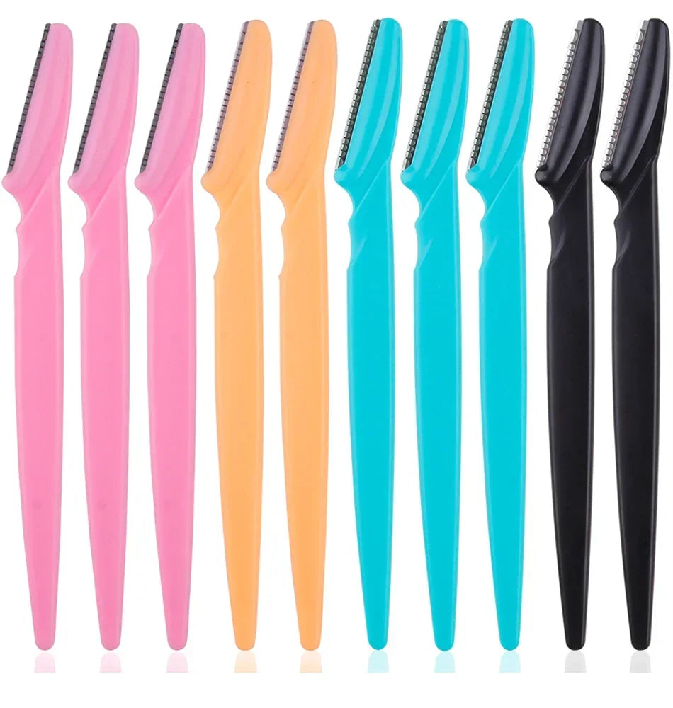 Portable Eyebrow Trimmer Blade Women's Face Shaver Safety Knife Makeup Scraper Hair Removal Tool for Eyebrow Epilation