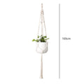 Garden Plant Hanging Basket Cotton Rope Hanger Plant Flower Basket Pot Planter Hanger Handmade Macrame Pot Pocket Home Decor 1pc