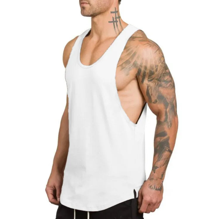 Men's Bodybuilding Gym Stringer Tank Top – Muscle Fit Workout Vest