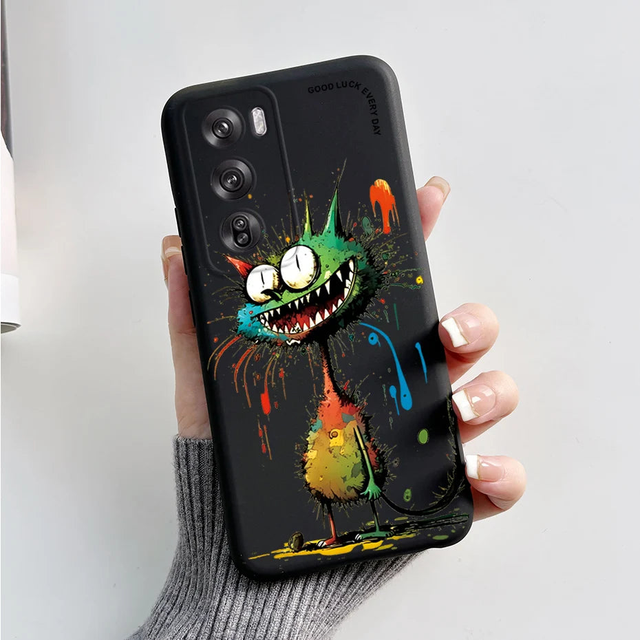 OPPO Reno 12 Pro 5G Phone Case – Cute Rabbit & Panda Soft Silicone Cover (CPH2629)