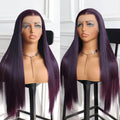 13X4 Brown Wig Long Straight Synthetic Hair Lace Front Wig Natural Light Brown Brunette Colored Lace Frontal Wigs for Women