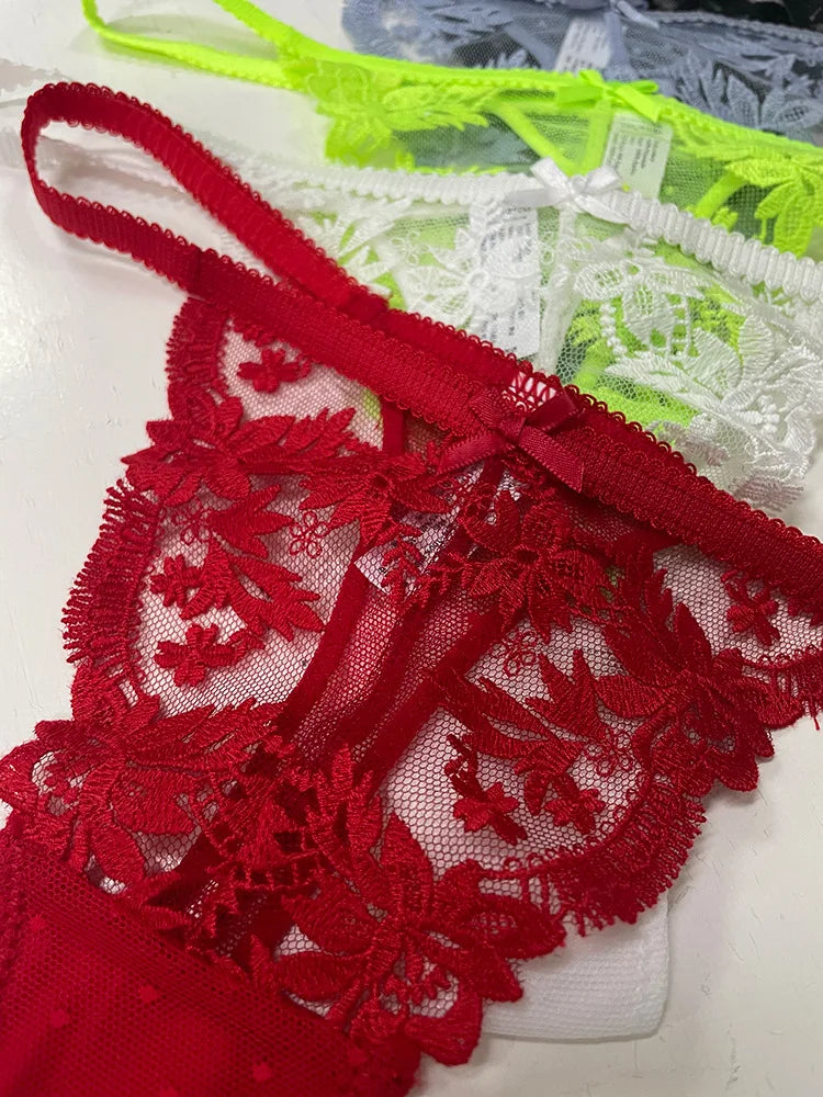 Lace Thong Panties – Women's Seamless Breathable G-String Underwear (S–XL)