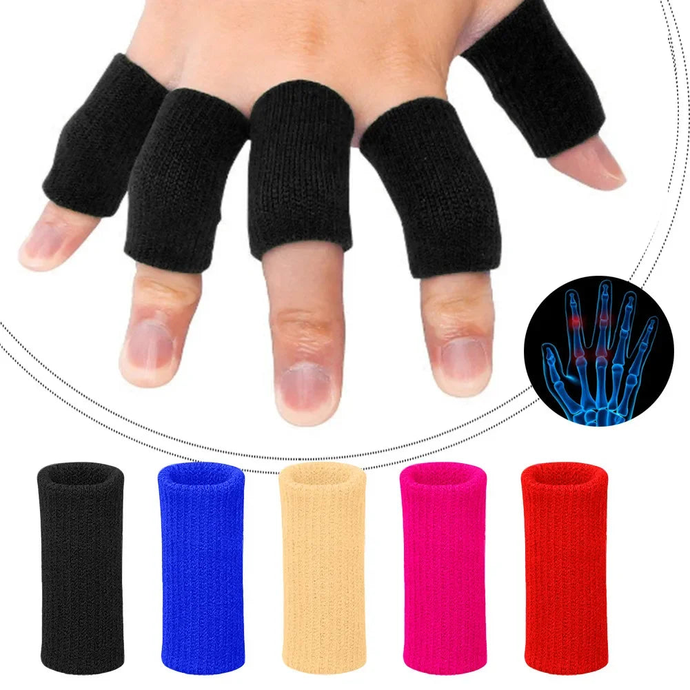 Finger Protection Sleeves – 10-Pack Elastic Support for Basketball, Gym & Sports
