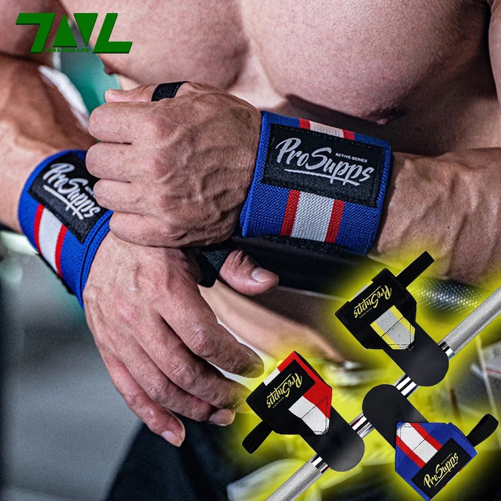 Gym Wrist Support Straps – Breathable Wristbands for Fitness, Weightlifting & Sports (1 Pair)