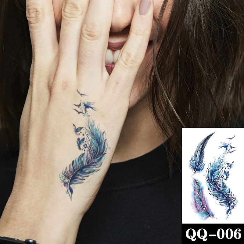 Sexy Red Lips Water Transfer Tattoo – Waterproof Body Art 10.5x6cm