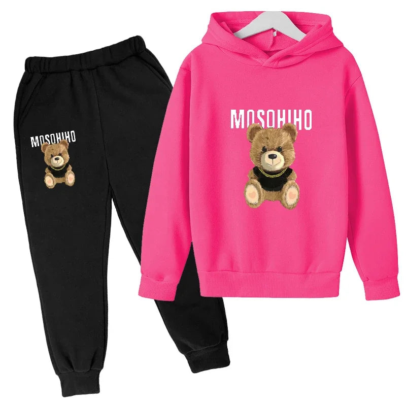 Spring Autumn New Fashion Kids Tracksuits 3-12 Years Boys and Girls Casual Sports Hoodie Tops+pants 2pcs Sets Children Clothes