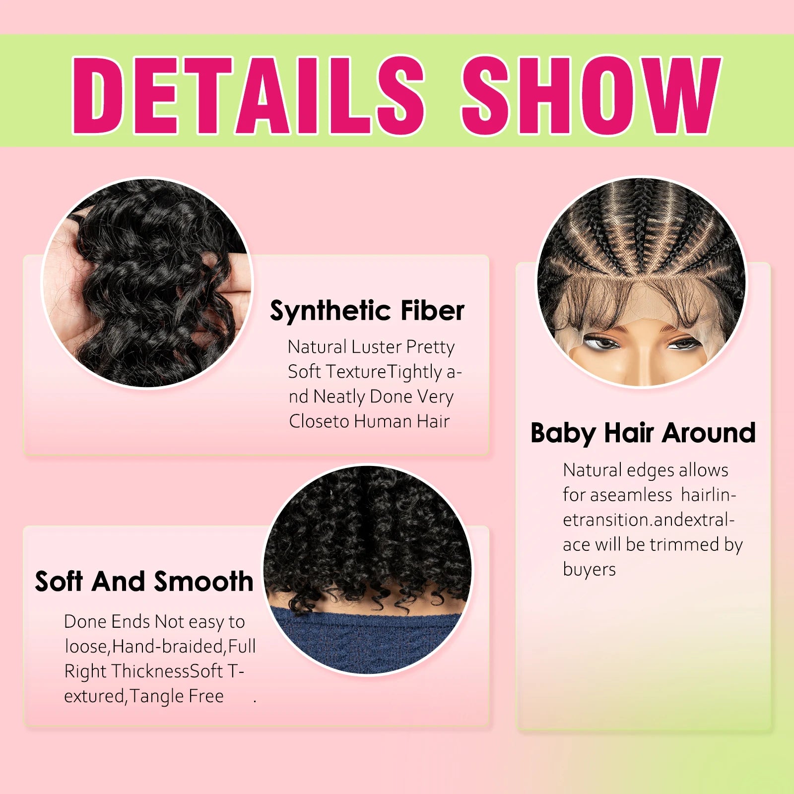 The Braid Queen Wig — Cornrow Roots, Deep Wave Curls, 13x6 HD Lace | Instant Protective Glam