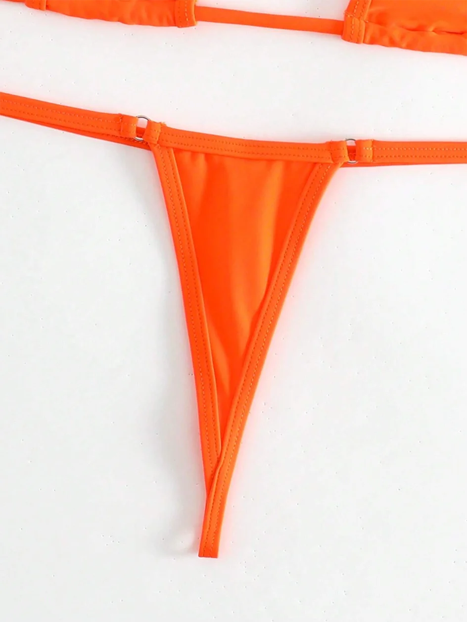 Sexy Micro Bikini 2026 Women Swimsuit Female Swimwear Mini Thong Bikinis Set Halter Biquini Beach Wear Swimming for Bathing Suit