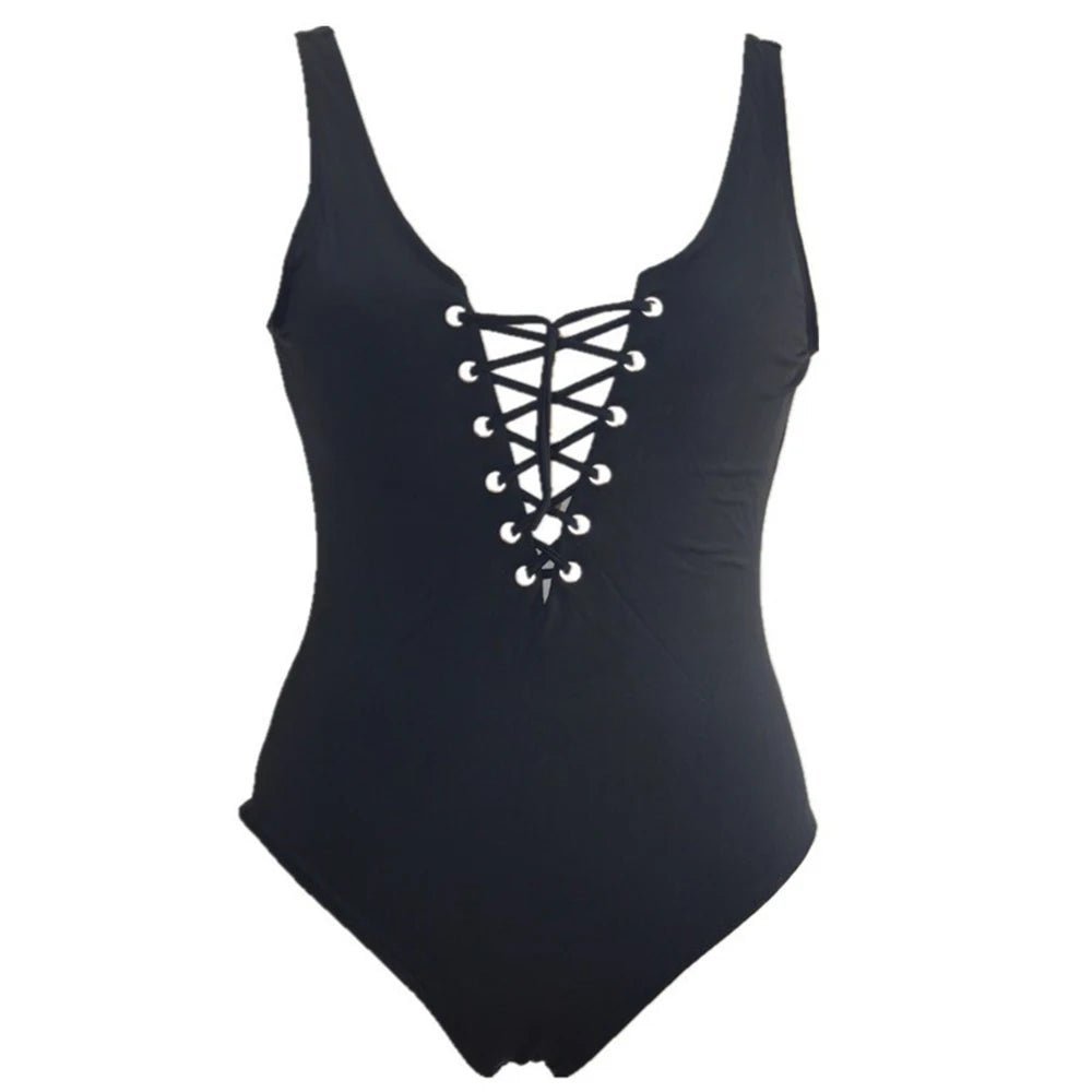 Backless Push-Up Bodysuit Swimsuit – Women's Sexy One-Piece Beach Outfit