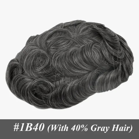 90% Ultra Men Capillary Prosthesis Full Lace Base Wig Man soft and Comfortable Men's Wigs Breathable Men's Capillary Prosthesis