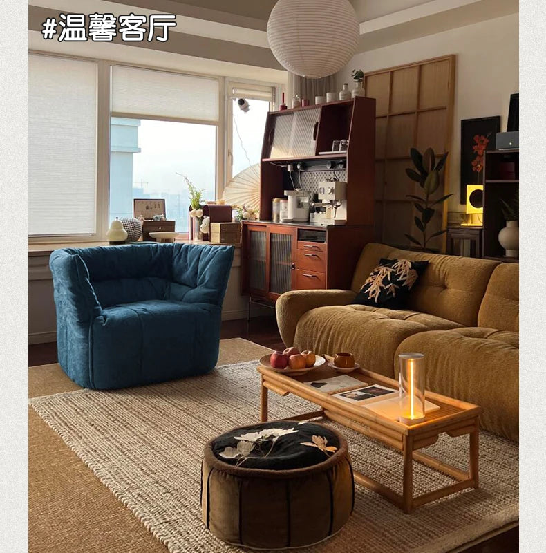 Elegant Lazy Sofa – Modern Ergonomic Mid-Century European Living Room Sofa