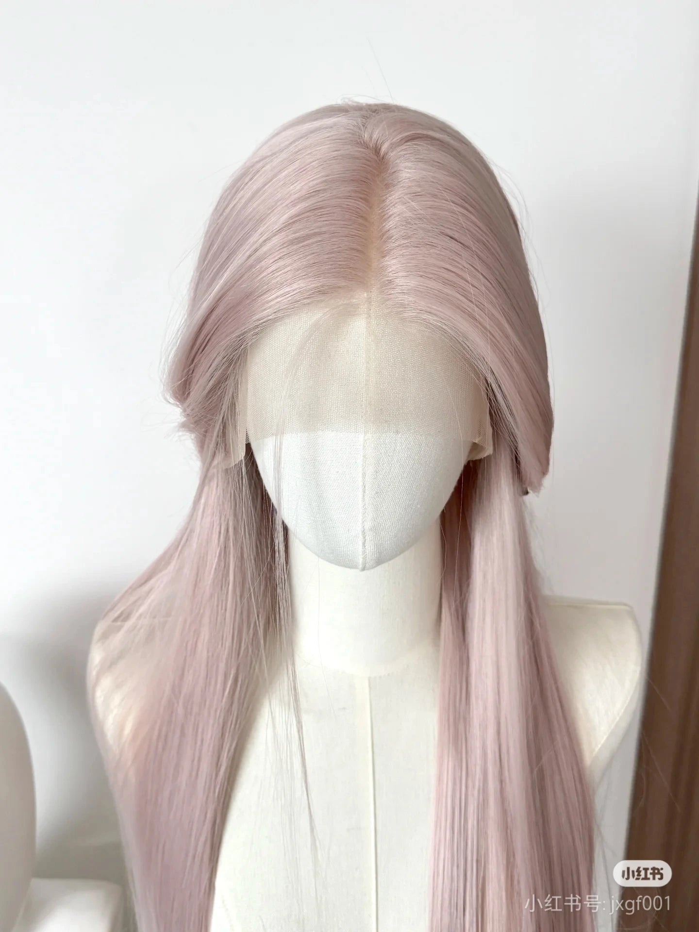 Rose Pink Wig for Women 13*4 Cosplay Wig 26inch Long Straight Hair Wigs Synthetic Lace Wigs Natural Hairline for Daily Use 가발