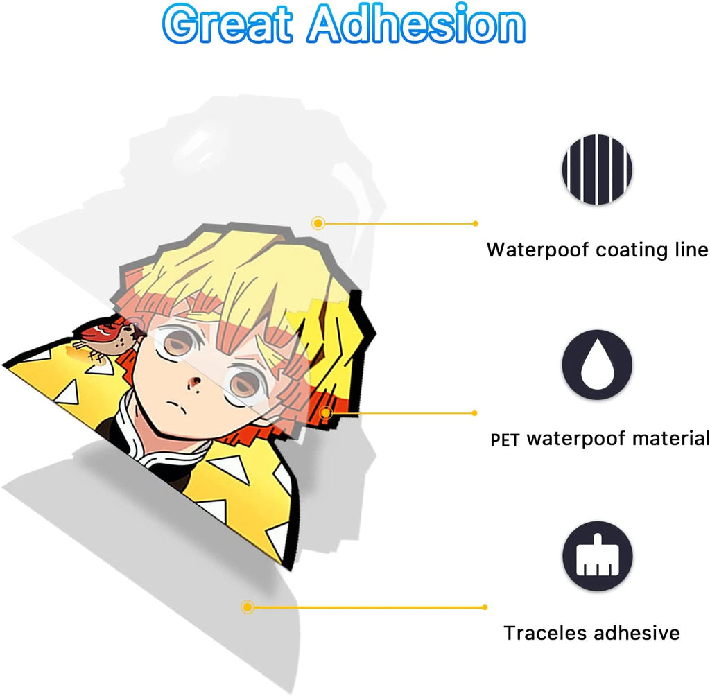 Demon Slayer Kanroji Mitsuri Motion Stickers – Anime Character Decals for Fans