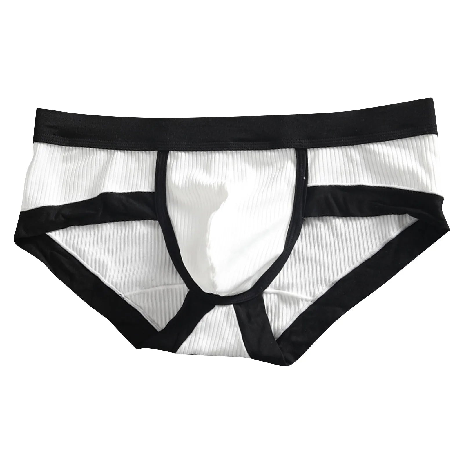 Men's Low-Waist Sexy Striped Briefs – U-Convex Breathable Soft Fiber Underwear