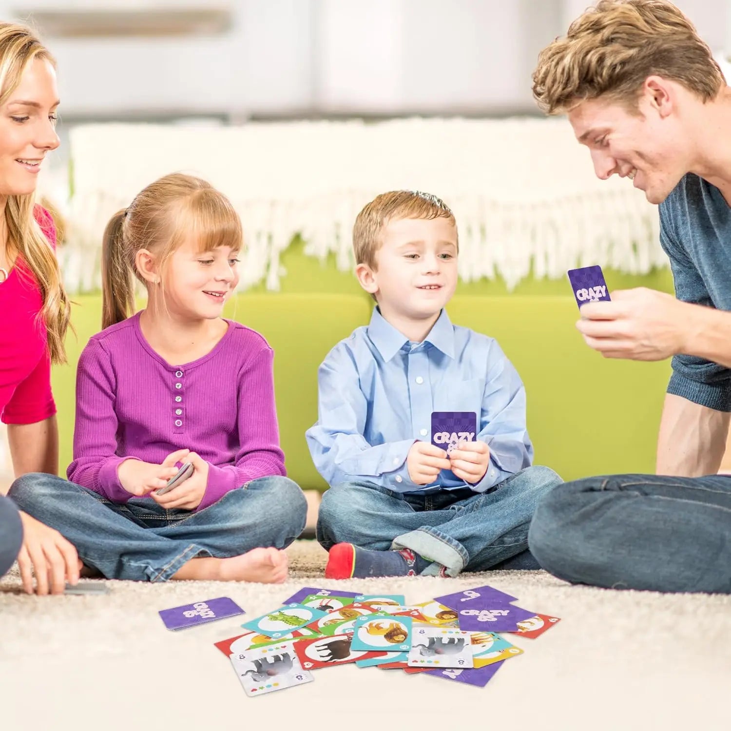 [Kids Card Games for Kids 4-8] 6 Decks Fun Game for Family Game Night Party Table Games, Easter Basket Stocking Stuffers Gifts