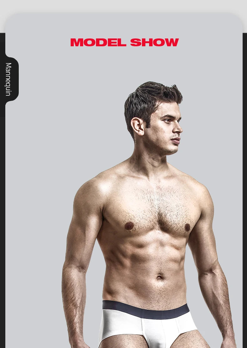 Men's U-Pouch Briefs – Raised Bag Supportive Comfortable Underwear