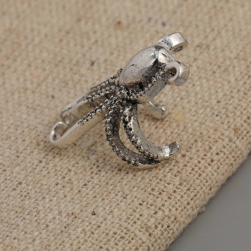A Simple and Creative Retro Octopus Ear Clip Animal Earring Suitable for Women's Exaggerated Personality Earrings