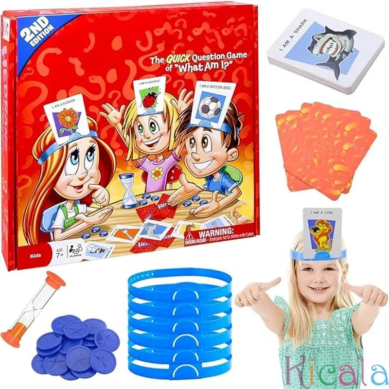 Kids Picture Guessing Board Game – Who Is It? Family Party Game for Children