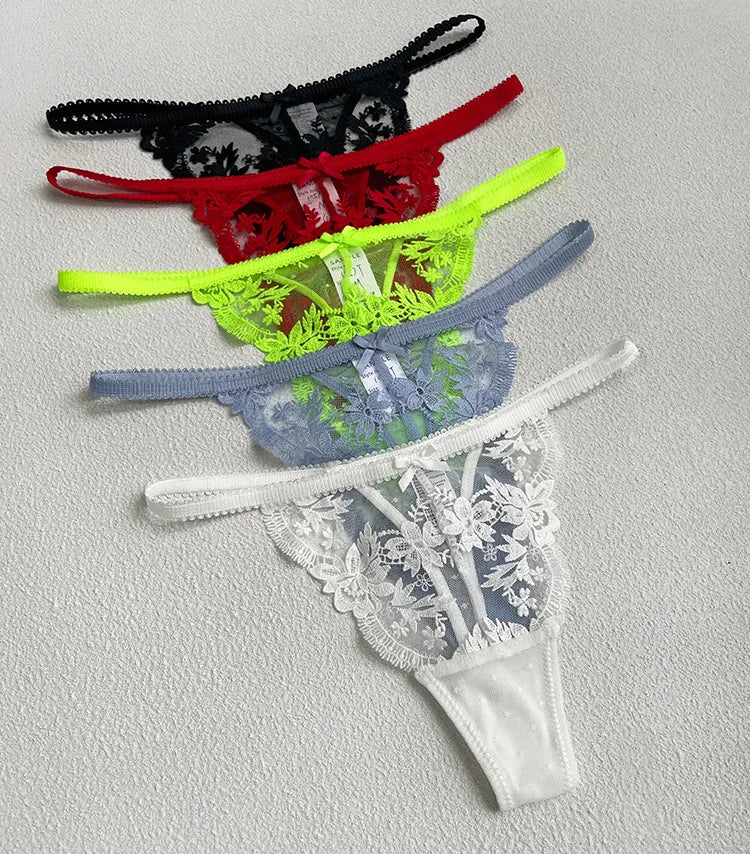 Lace Thong Panties – Women's Seamless Breathable G-String Underwear (S–XL)