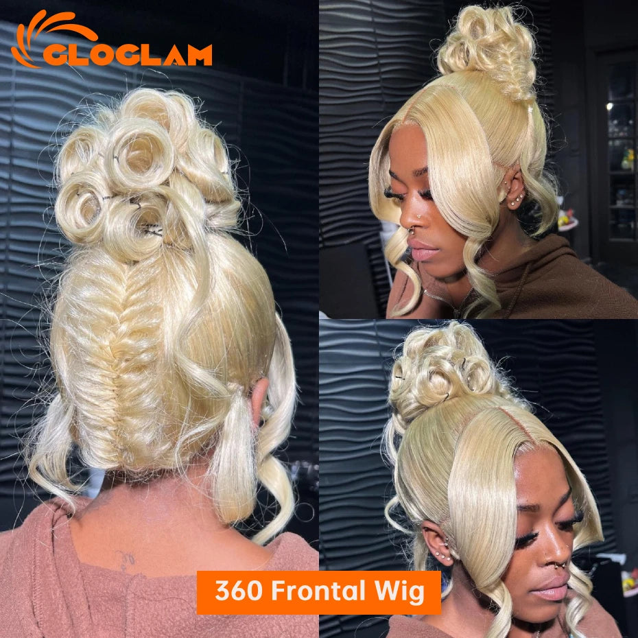 Body Wave 250 Density 13x4 13x6 360 Lace Front Wig Human Hair Pre Plucked Raw Vietnamese Blonde 613 Lace Frontal Wigs 30 40 Inch