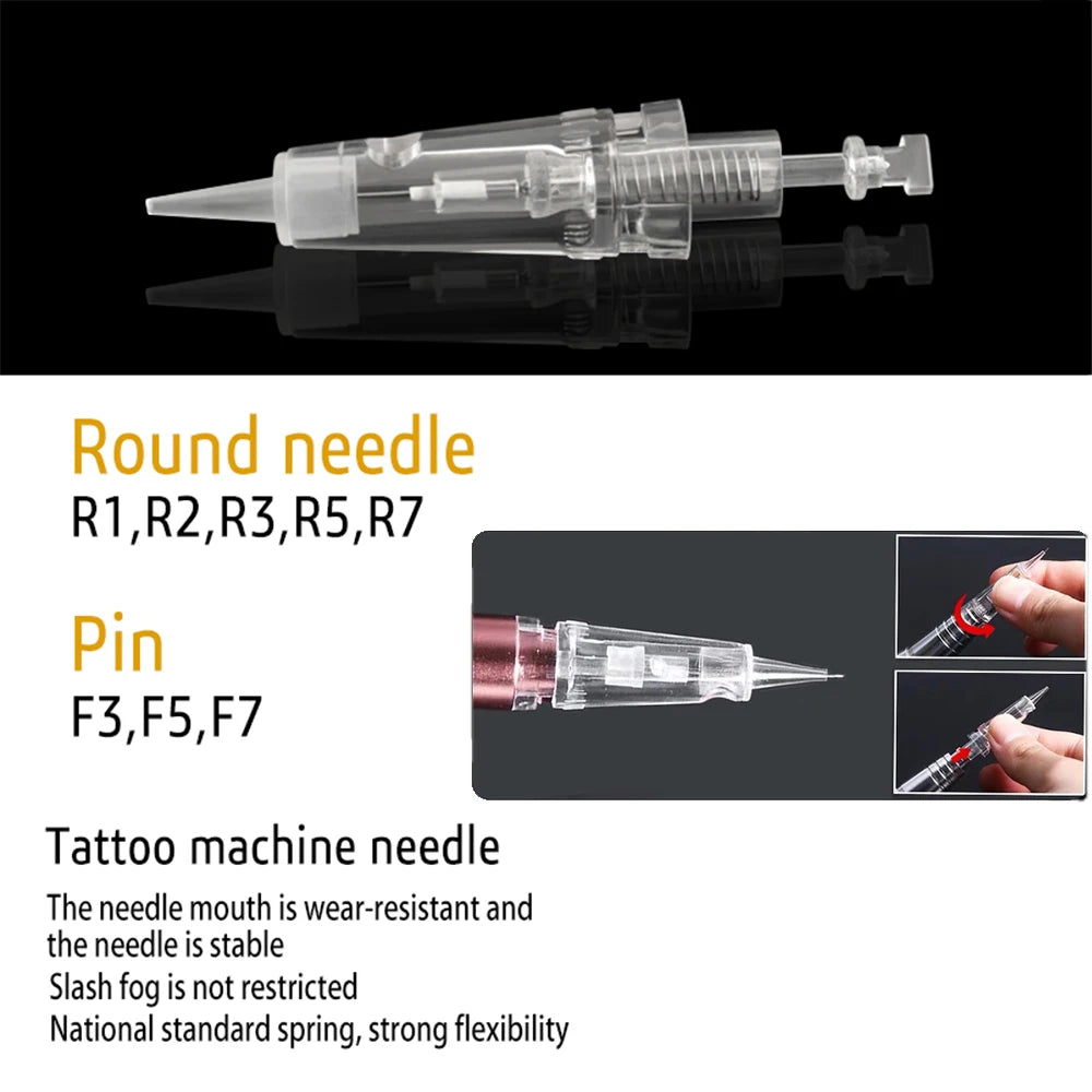 Eyebrow Lip Needles Professional Disposable Semi-Permanent Makeup Tattoo Cartridge Needle R1 R2 R3 R5 R7 for Cartridge Machine