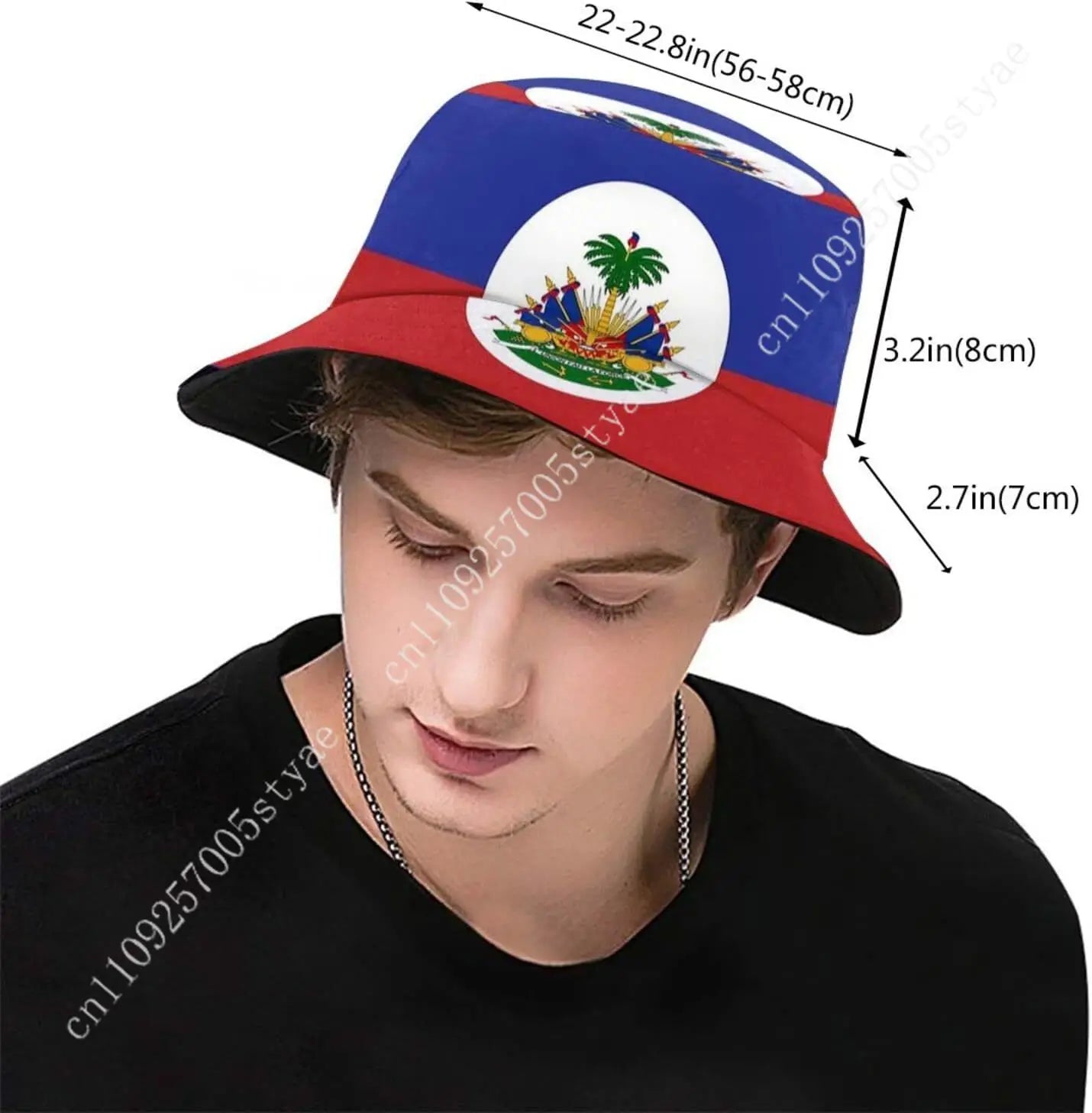 Haiti Flag Bucket Hat – Unisex Haitian Outdoor Fisherman Cap