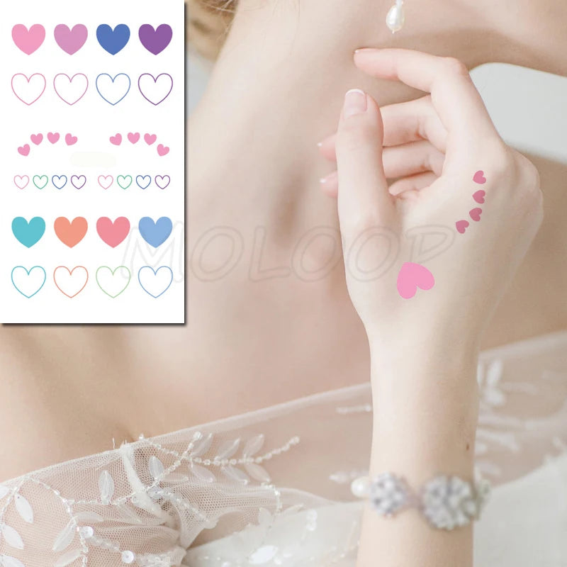 Sexy Red Lips Water Transfer Tattoo – Waterproof Body Art 10.5x6cm