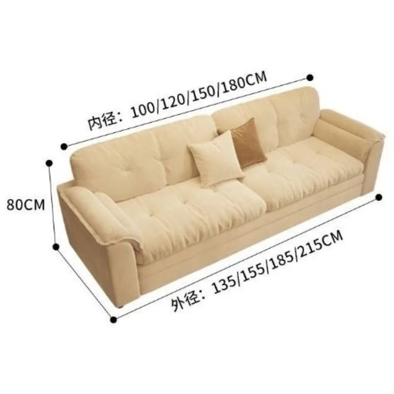 Lazy Relaxing Living Room Sofa – Comfortable Luxury Designer Minimalist Apartment Sofa