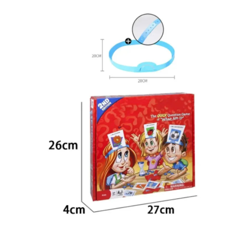 Kids Picture Guessing Board Game – Who Is It? Family Party Game for Children