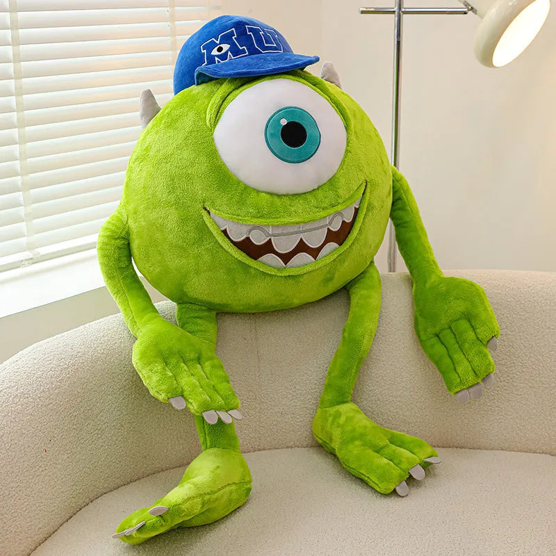 Mike Wazowski Plush Toy | Monsters University Stuffed Animal | Soft PP Cotton | 35cm, 60cm & 80cm