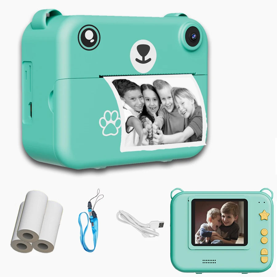 Kids Digital Camera – 1080P HD Instant Print Photo with Video Recorder & Mini Thermal Printer