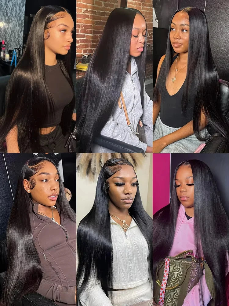 200 Density Straight Lace Front Wig Human Hair 13x4 HD Lace Front Wig for Women - Pre Plucked, Pre Cut, Bye Bye Knots