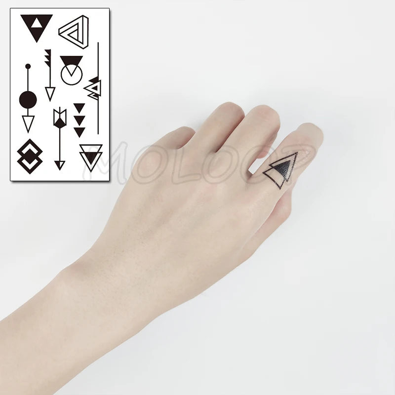 Sexy Red Lips Water Transfer Tattoo – Waterproof Body Art 10.5x6cm