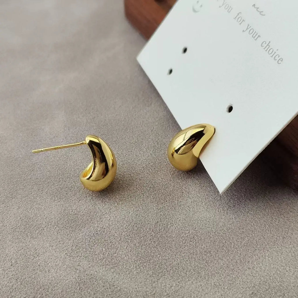 Ventfille 925 Sterling Silver Water Drop Earring for Women Gift Minimalism Versatile Office Trend Jewelry Dropshipping