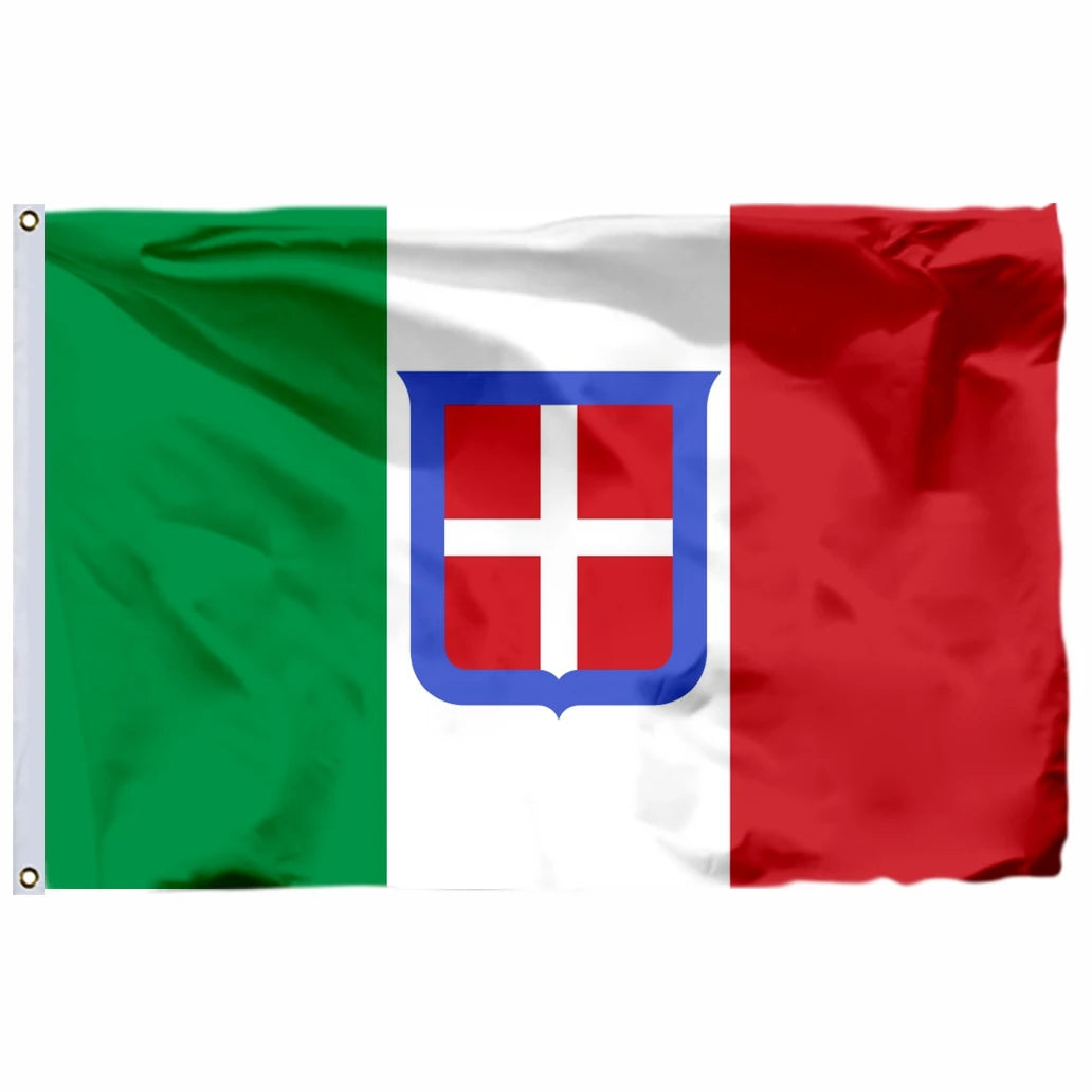 Italian National Flag – Durable Italy Tricolor Banner with Double Stitched Edges & Brass Grommets