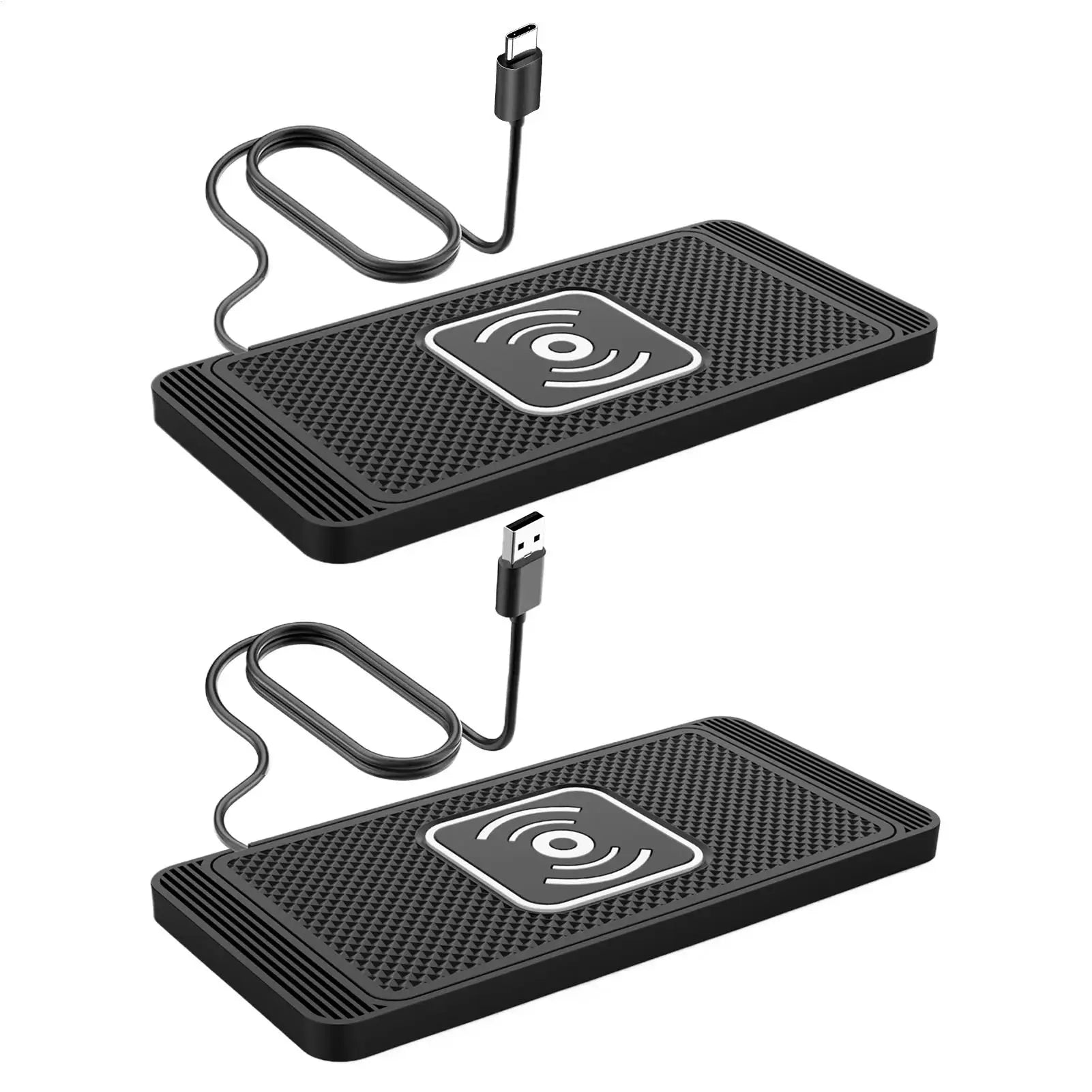 Wireless Car Charger Pad – Auto-Sensing Non-Slip Charging Mat for Vehicles