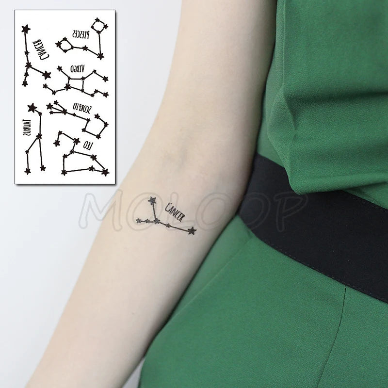 Sexy Red Lips Water Transfer Tattoo – Waterproof Body Art 10.5x6cm