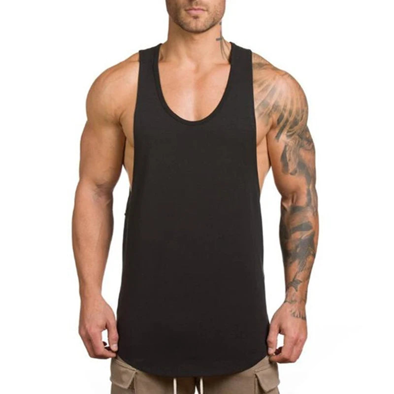 Men's Bodybuilding Gym Stringer Tank Top – Muscle Fit Workout Vest