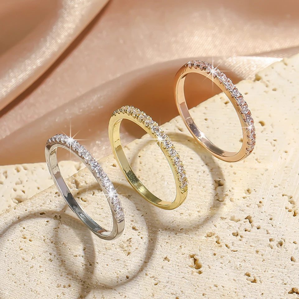 ZAKOL Luxury Zirconia Round Bangles For Women Girls Silver Color Metal Crystal Wristlet Jewelry Wedding Festival Trendy Gifts
