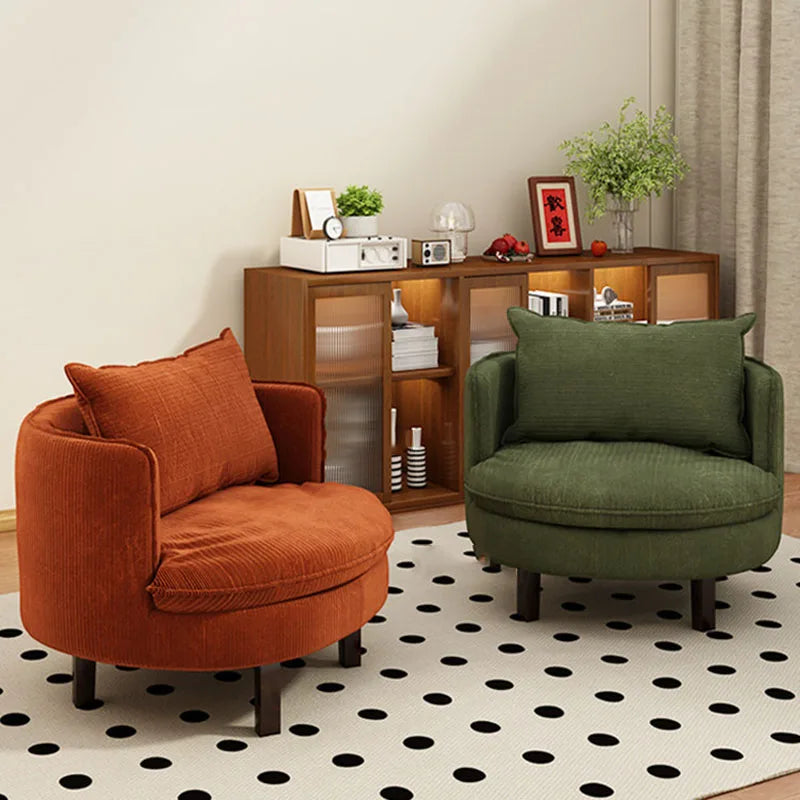 Single Convertible Curved Sofa – Hallway & Balcony Pouf Lounge Chair