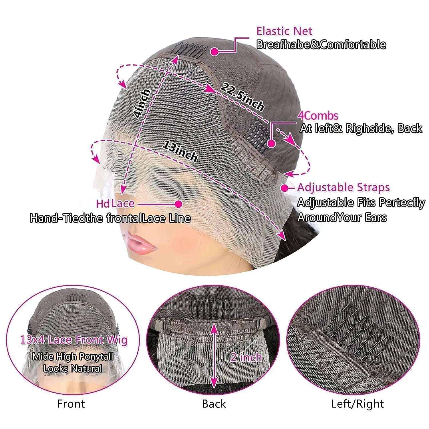 QT 13x4 Kinky Curly Lace Front Wigs Human Hair Wigs for Black Women Transparent Lace Frontal Wig Brazilian 4x4 Lace Closure Wig