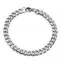 Fashion Stainless Steel Men Curb Cuban Chain Bracelets Women Bracelet on Hand for Couple Unisex Wrist Hand Jewelry